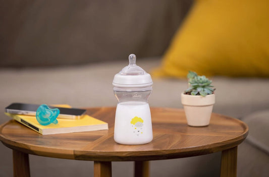 CHICCO butelka NaturalFeeling 150ml SZKŁO antykolkowa butelka dla niemowląt z szybkim przepływem