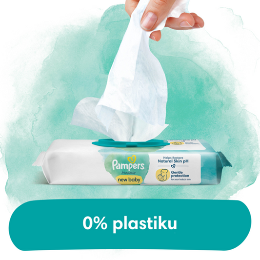 PAMPERS HARMONIE vlažni robčki NEW BABY x46