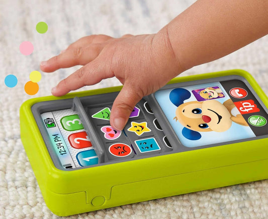 FISHER-PRICE interaktivni PAMETNI TELEFON 75 pesmic, stavkov in zvokov J. ANGLEŠKI