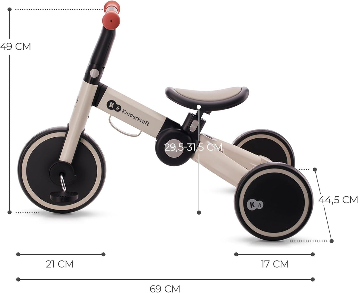 KINDERKRAFT 4TRIKE τρίκυκλο ποδήλατο 3 σε 1 12 μηνών+