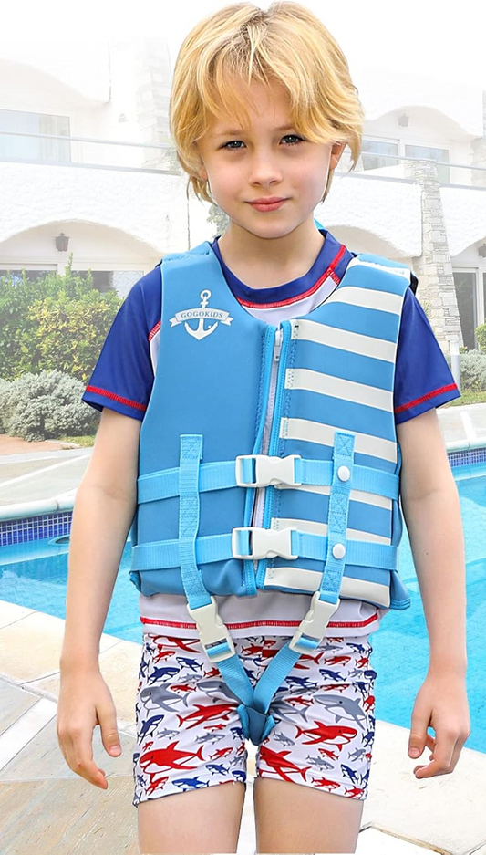 GOGOKIDS giubbotto da nuoto in neoprene 4-6 anni 18-25 kg