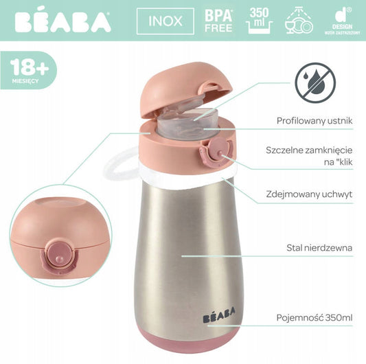 BEABA borraccia termica in acciaio 350 ml