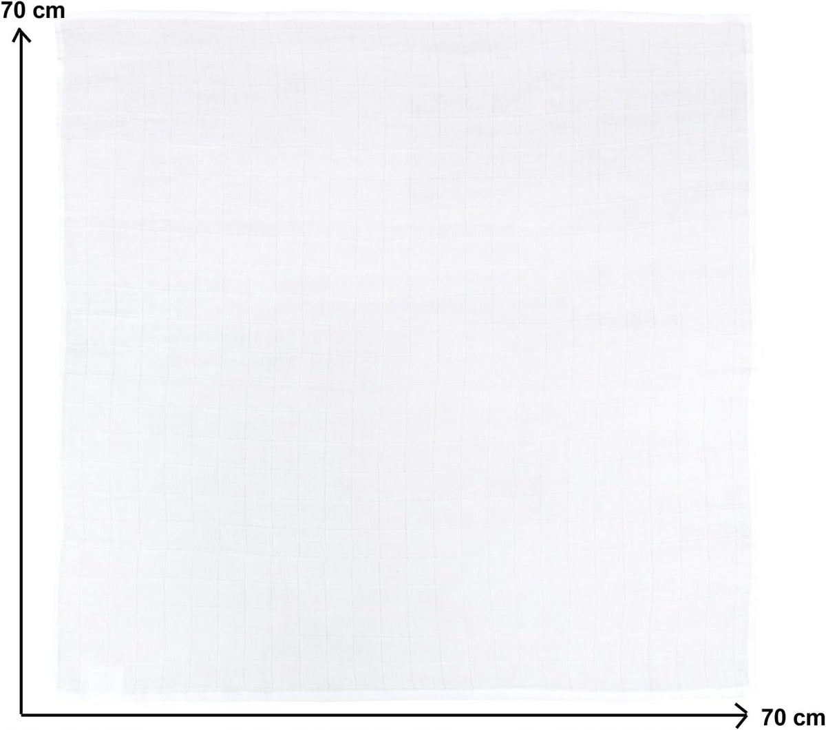 NATUREMARK langes en mousseline 70cm x 70cm x9pcs