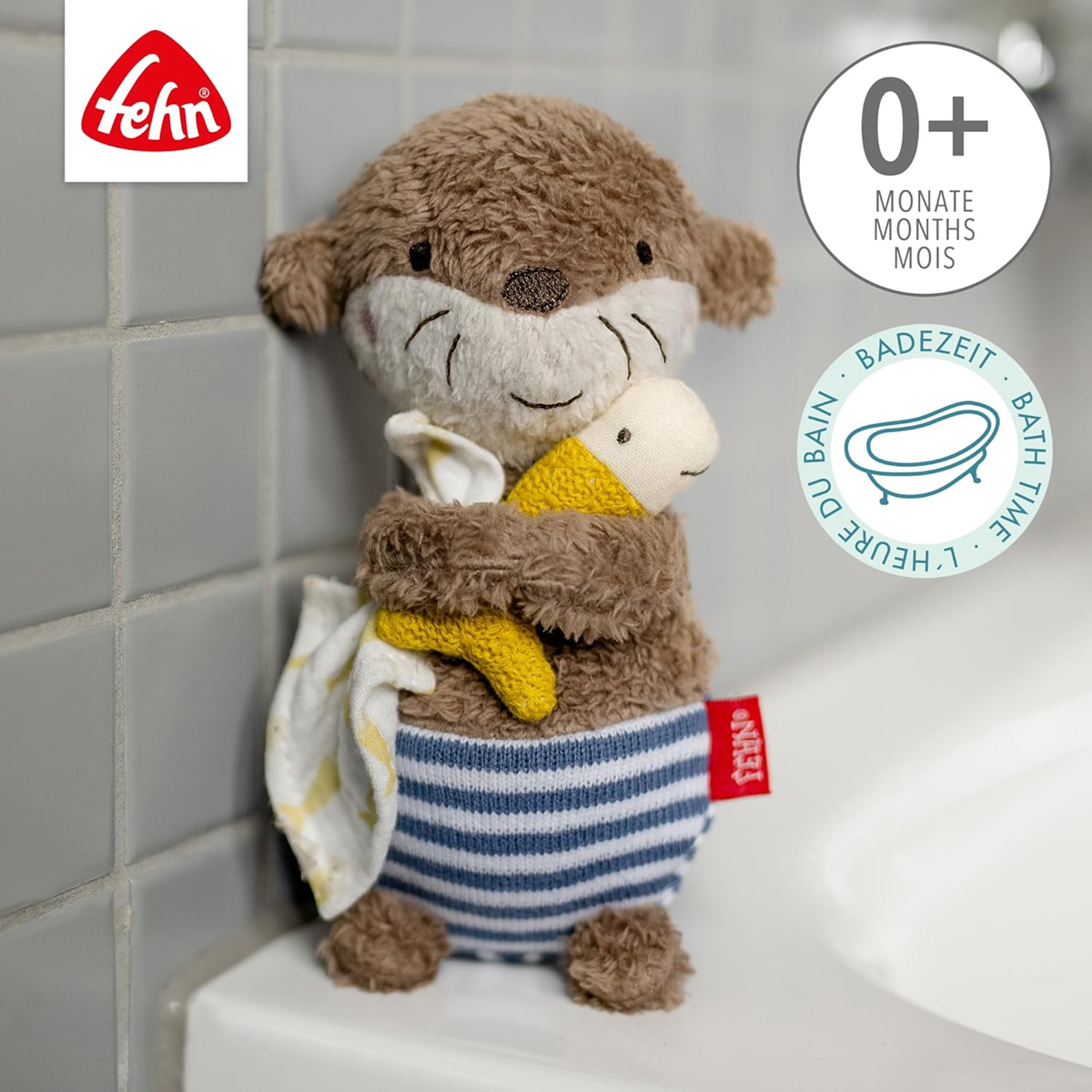 FEHN juguete de baño peluche NUTRIA 17 cm