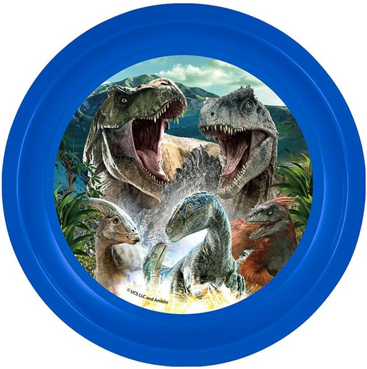 JURASSIC WORLD raňajková súprava, 2 taniere a pohár 280 ml, vek 3 r+