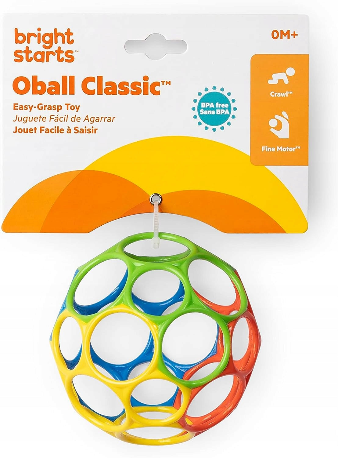 BRIGHT STARTS Oball Beißring Greifball 10 cm