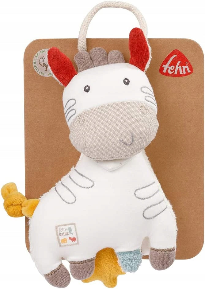 FEHN NATURE Spieluhr Zebra Bio-Baumwolle