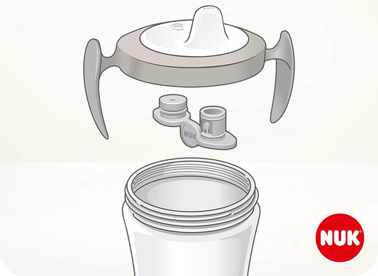 NUK Trainer Cup Auslaufsicherer Trinklernbecher Herz 6 M+ 230 ml
