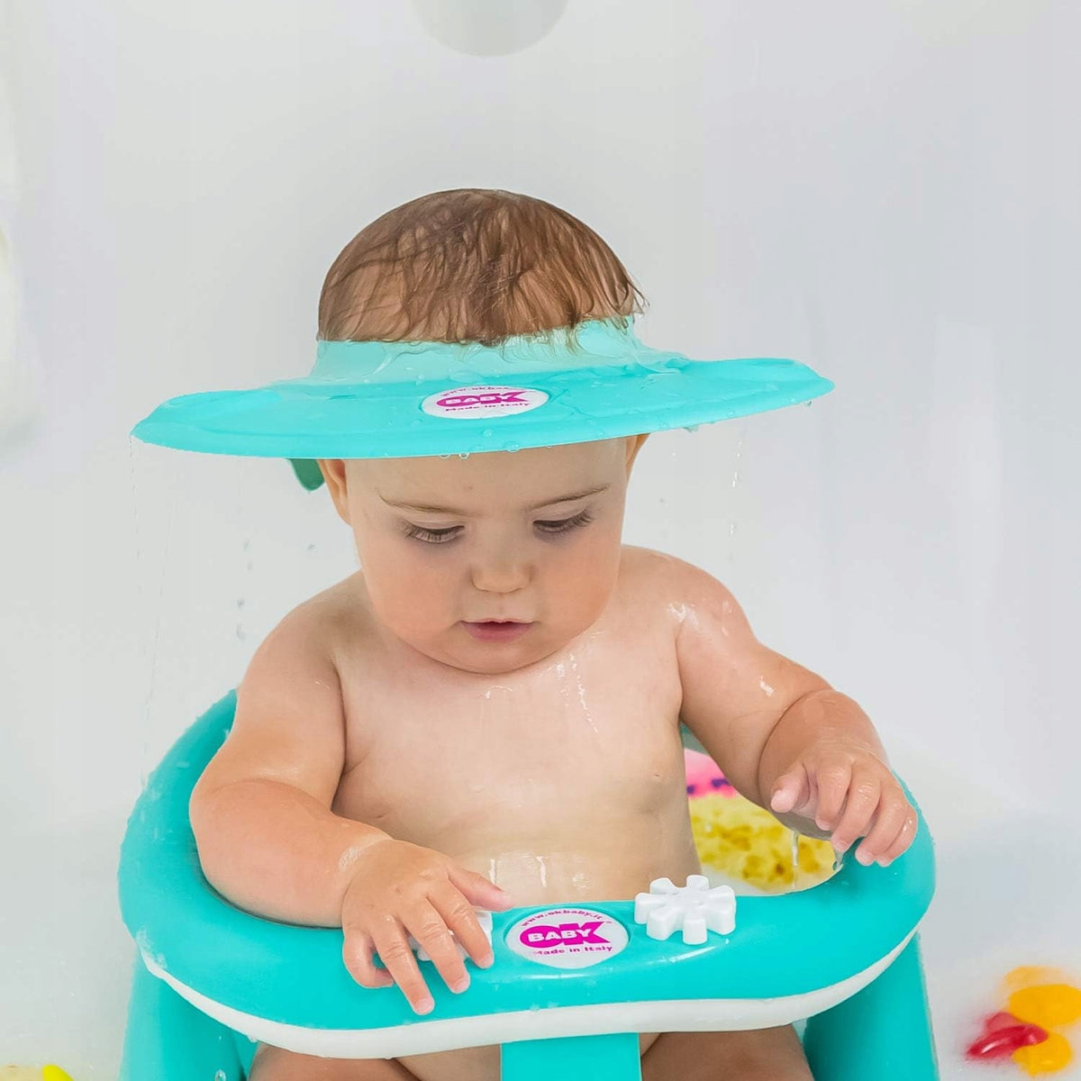 OKBABY Hippo Haarwaschhilfe Duschhaube Kinder