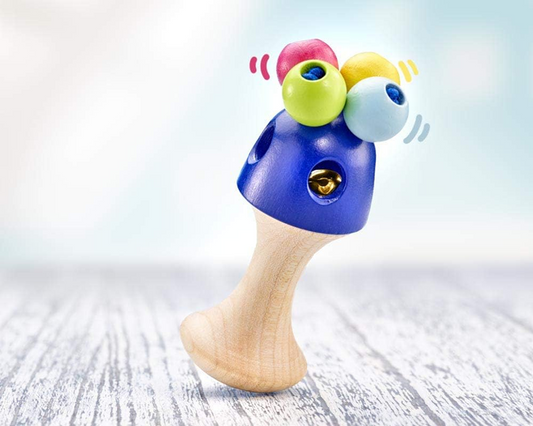 SELECTA Girali Colori leseno grizalo z zvončki 4,5 x 11 cm