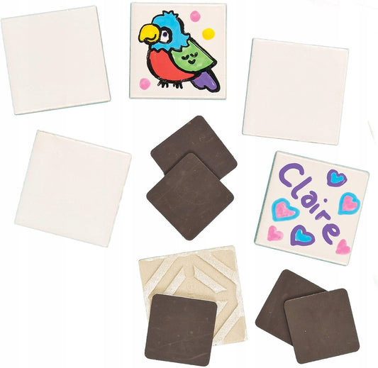 BAKER ROSS magneti in ceramica da decorare 4,5 x 4,5 cm 10 pezzi