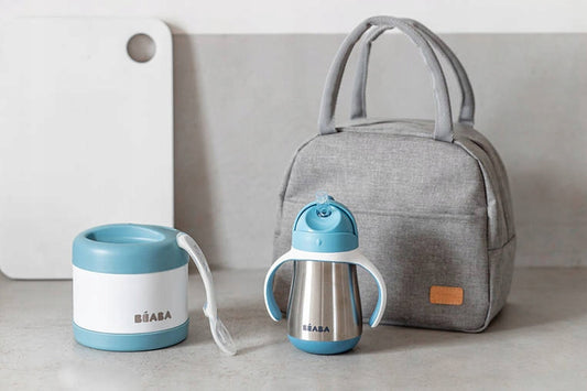 BEABA Isoliertasche + Thermosflasche Löffel