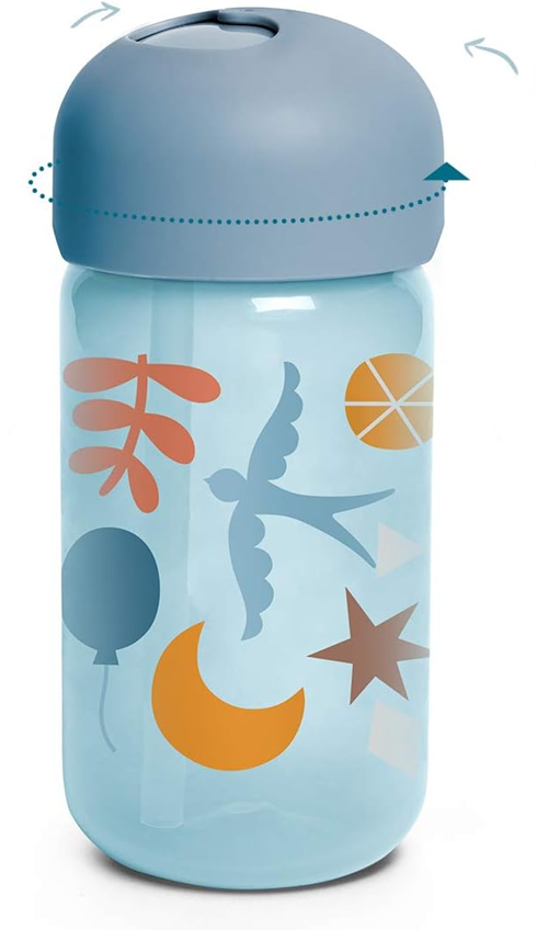 SUAVINEX Strohhalm-Trinkbecher auslaufsicher 340 ml 18 M+