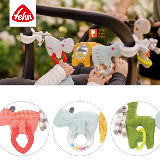 FEHN corrente suspensa para carrinho, berço e cadeira auto LOOPY & LOTTA 55 cm