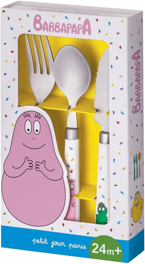 PETIT JOUR PARIS Barbapapa μαχαιροπίρουνα από ανοξείδωτο ατσάλι 24 μ+