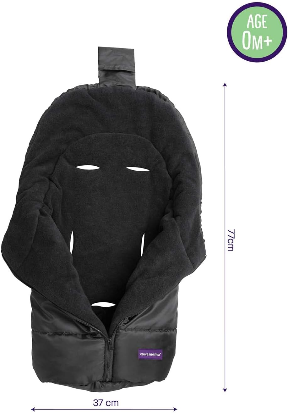 CLEVAMAMA Fußsack für Kindersitze WINTER 0+