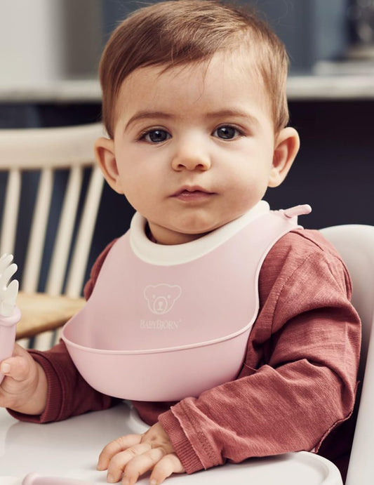 BABYBJORN silikonski slinček z žepkom x2 SMALL