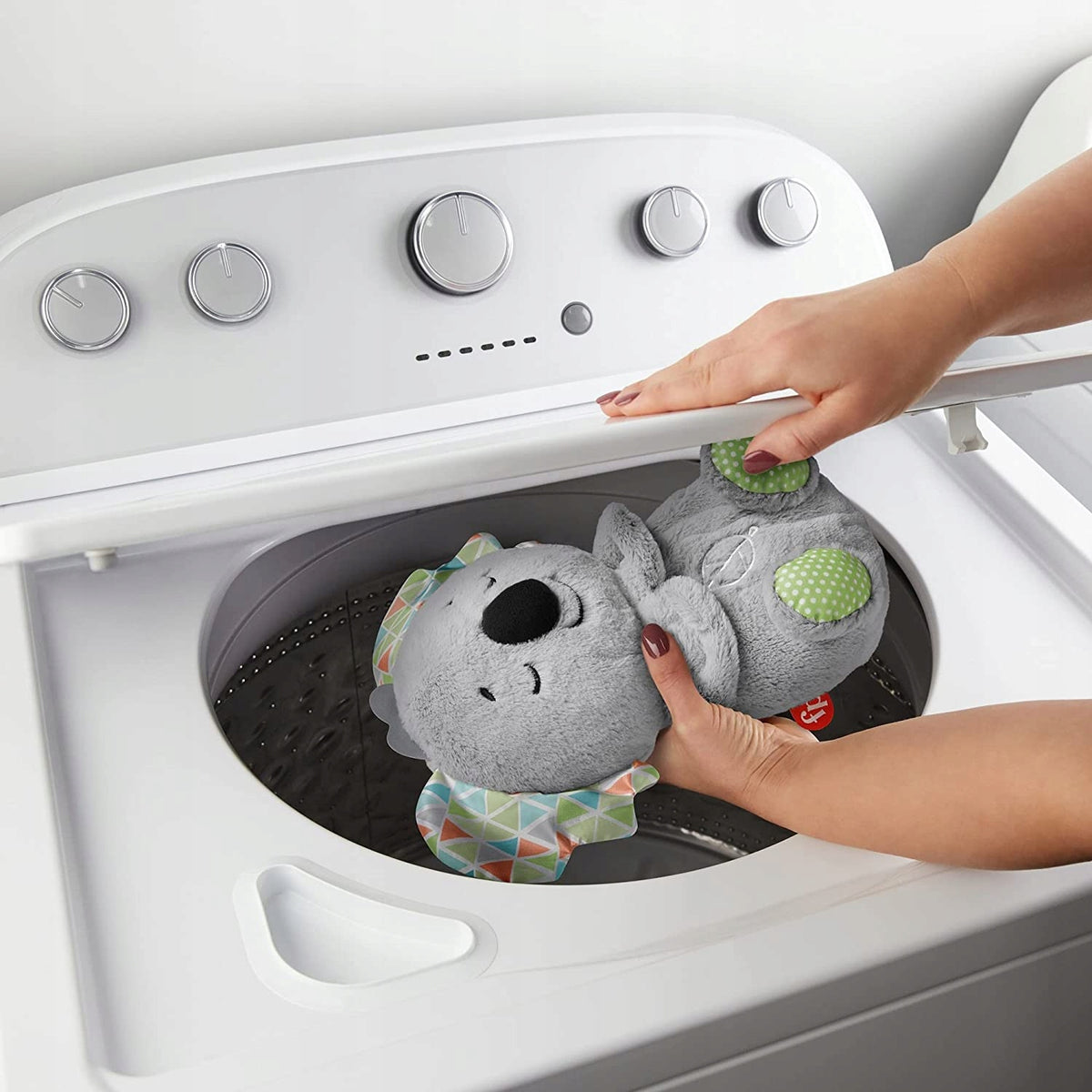 FISHER-PRICE śpiący KOALA oddychający brzuszek, pluszowa uspokajanka do snu dla niemowląt 0+