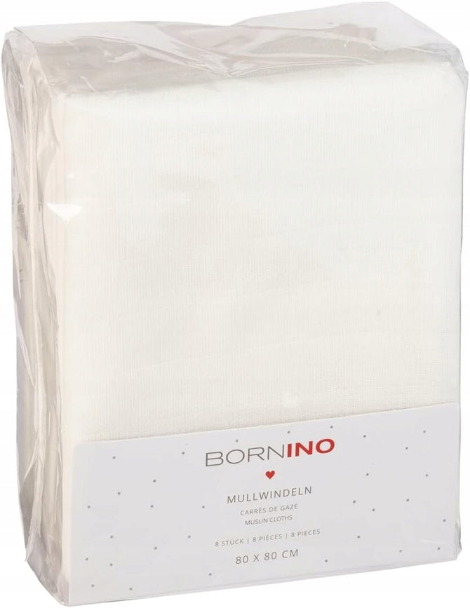 BORNINO μουσελίνες πάνες 80x80 x8