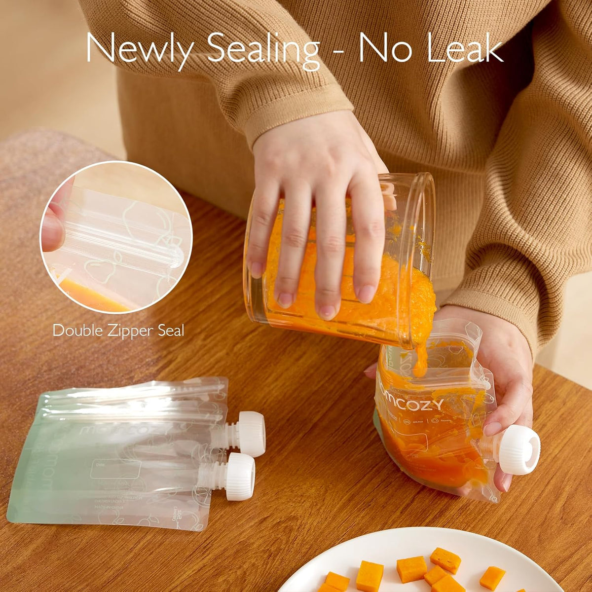 MOMCOZY σακουλάκια σωληνάρια για πουρέδες 10τεμ 200ml