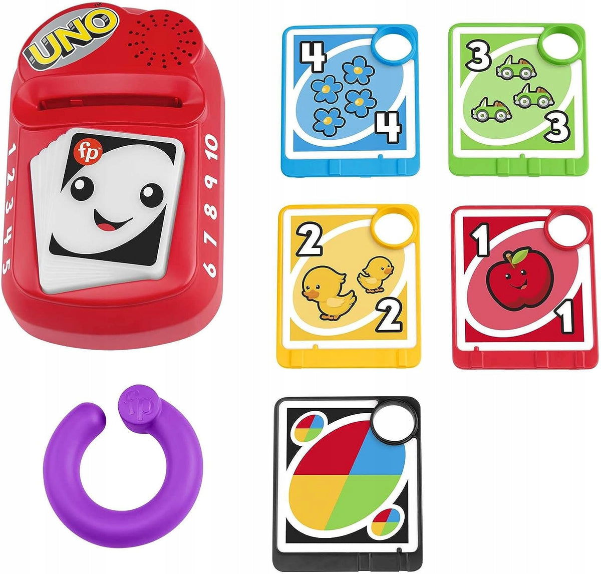 FISHER-PRICE svetlá, hudba, frázy v nemeckom jazyku UNO