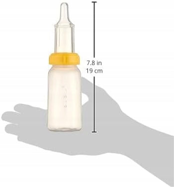 MEDELA SPECIALNEEDS zestaw butelka + smoczki, żółta butelka dla niemowląt 150 ml, 19 cm, BPA-free