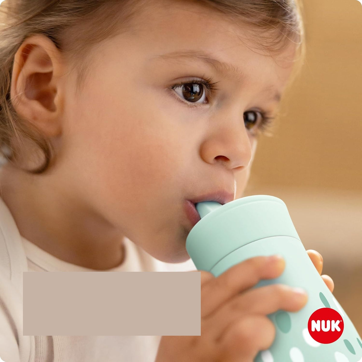 NUK Mini-Me Flip steklenička s slamico in zložljivim ustnikom 450 ml 12 m+