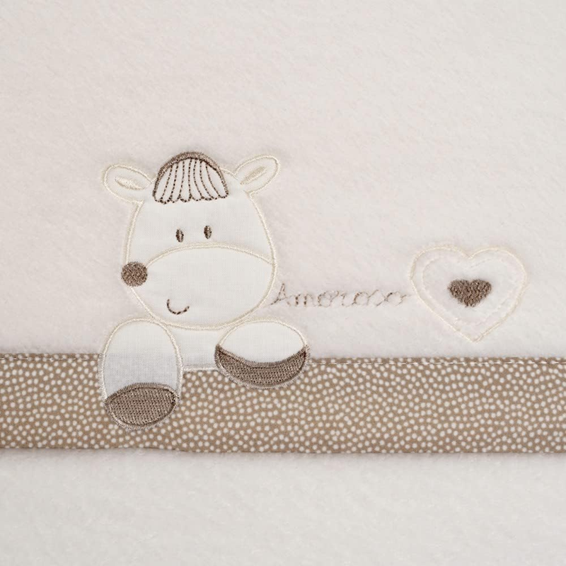 INTERBABY juego de ropa de cama de 3 piezas de forro polar para bebés