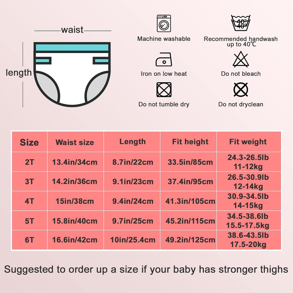 MOEMOE BABY εκπαιδευτικά εσώρουχα 5T x8τεμ