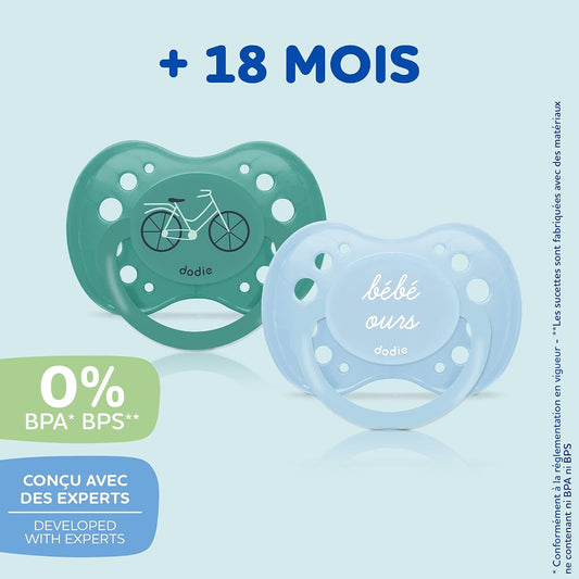 DODIE anatomický cumlík 18m+ Bébé Ours x3
