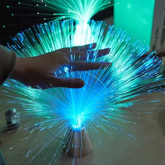 CHANGLESU lampada notturna a LED in fibra ottica con colori cangianti