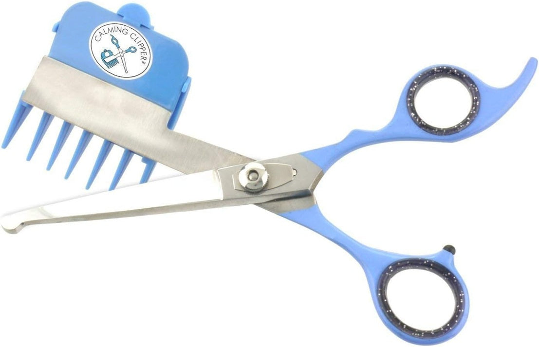 CALMING CLIPPER ψαλίδι για μαλλιά + 9 οδηγούς χτένες και ποδιά
