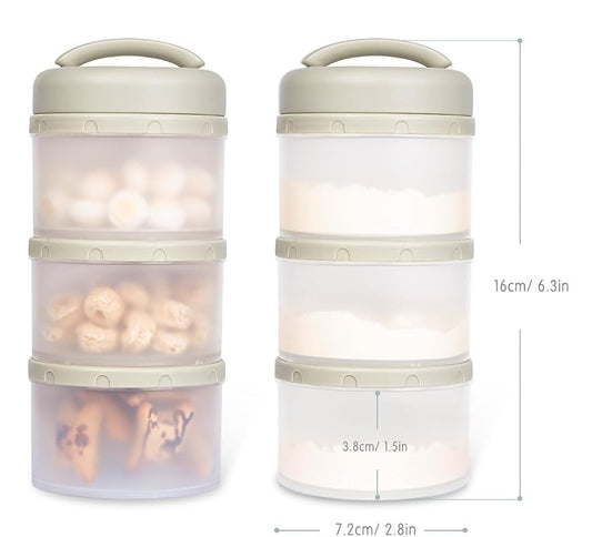 TERMICHY recipientes para leite em pó e snacks 2 unidades 6 x 60 g