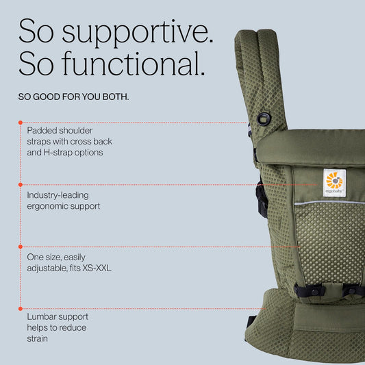 ERGOBABY ADAPT SoftFlex MESH ergonomska nosilka 3,2-20kg