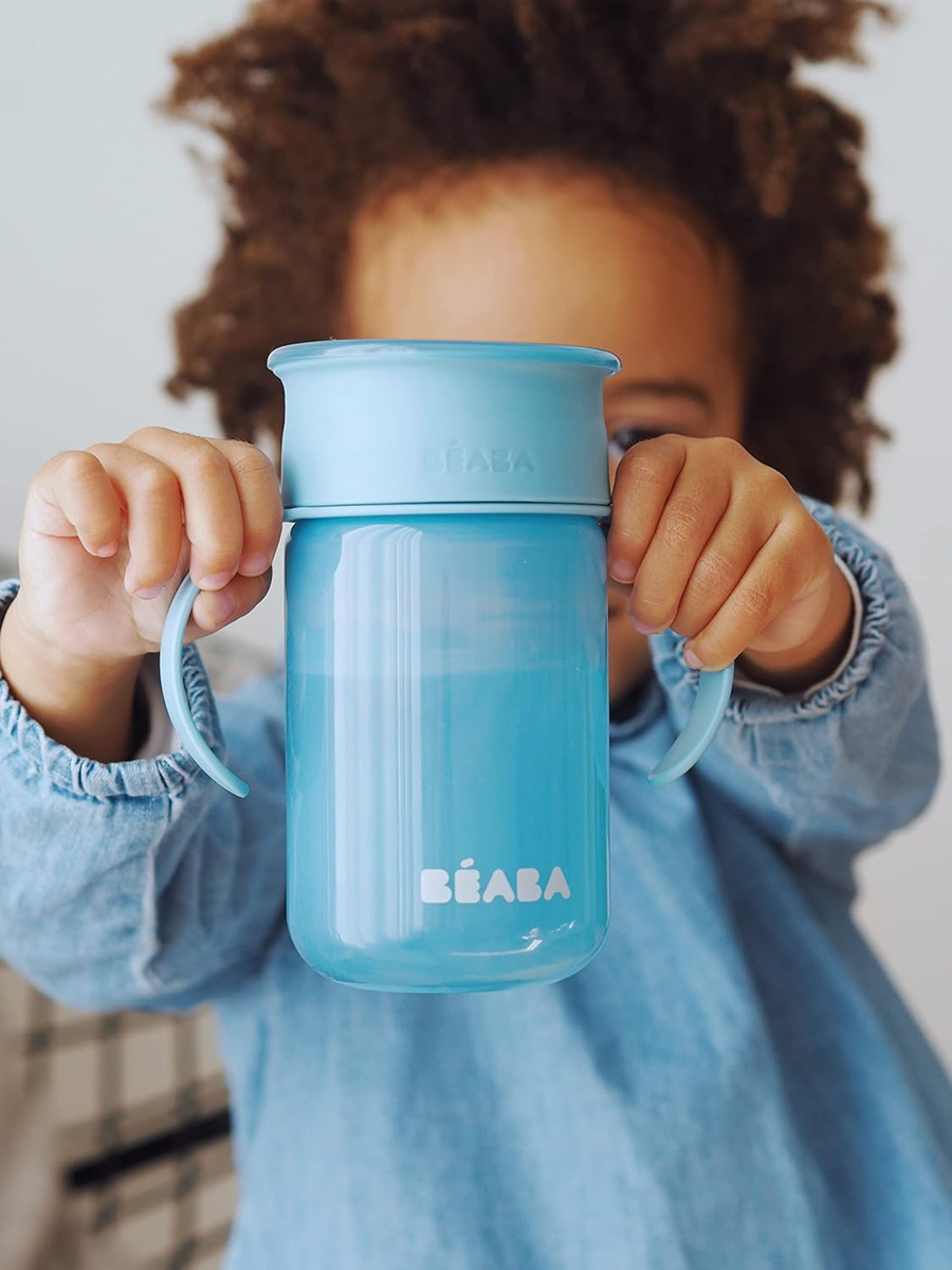 BEABA Vaso de entrenamiento antiderrame 360° 340 ml 12 m+