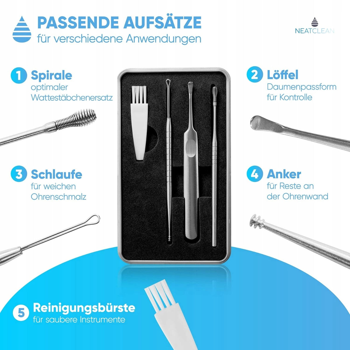 NEATCLEAN Ohrenpflege- und Reinigungsset