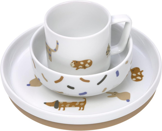 LASSIG Little Mateys súprava porcelánového riadu 3el.