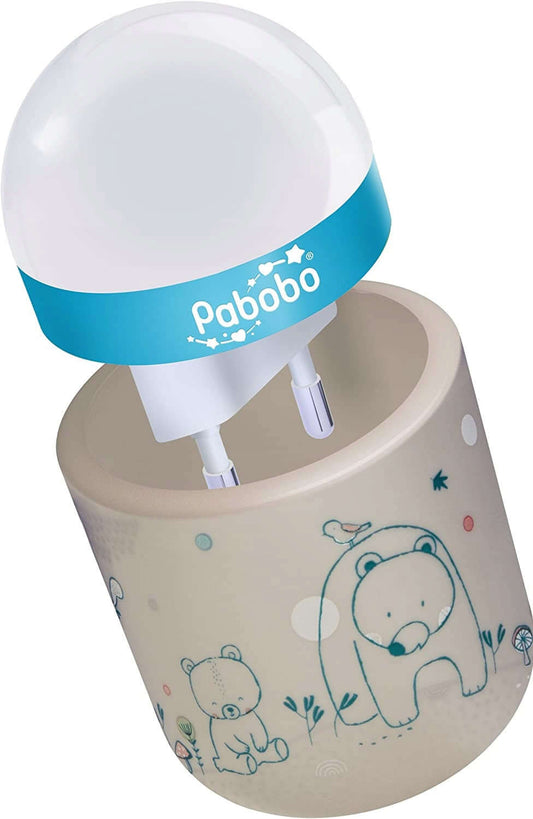PABOBO Nomade bezprzewodowa lampka nocna 8x5 cm, beżowa, LED, przenośna lampka dla dziecka