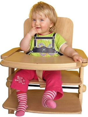 SUNNYBABY szelki pasy bezpieczeństwa do krzesełka do karmienia MIŚ