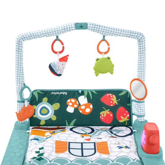 FISHER-PRICE alfombra de juego educativa 3 en 1 Casa del Explorador