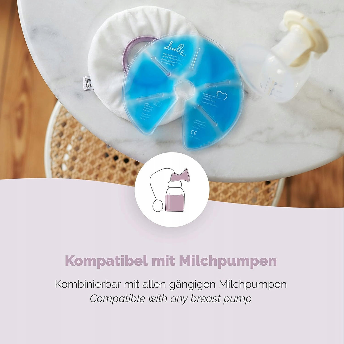 LIVELLA компреси x 2 гелни компреси за гърди 3в1