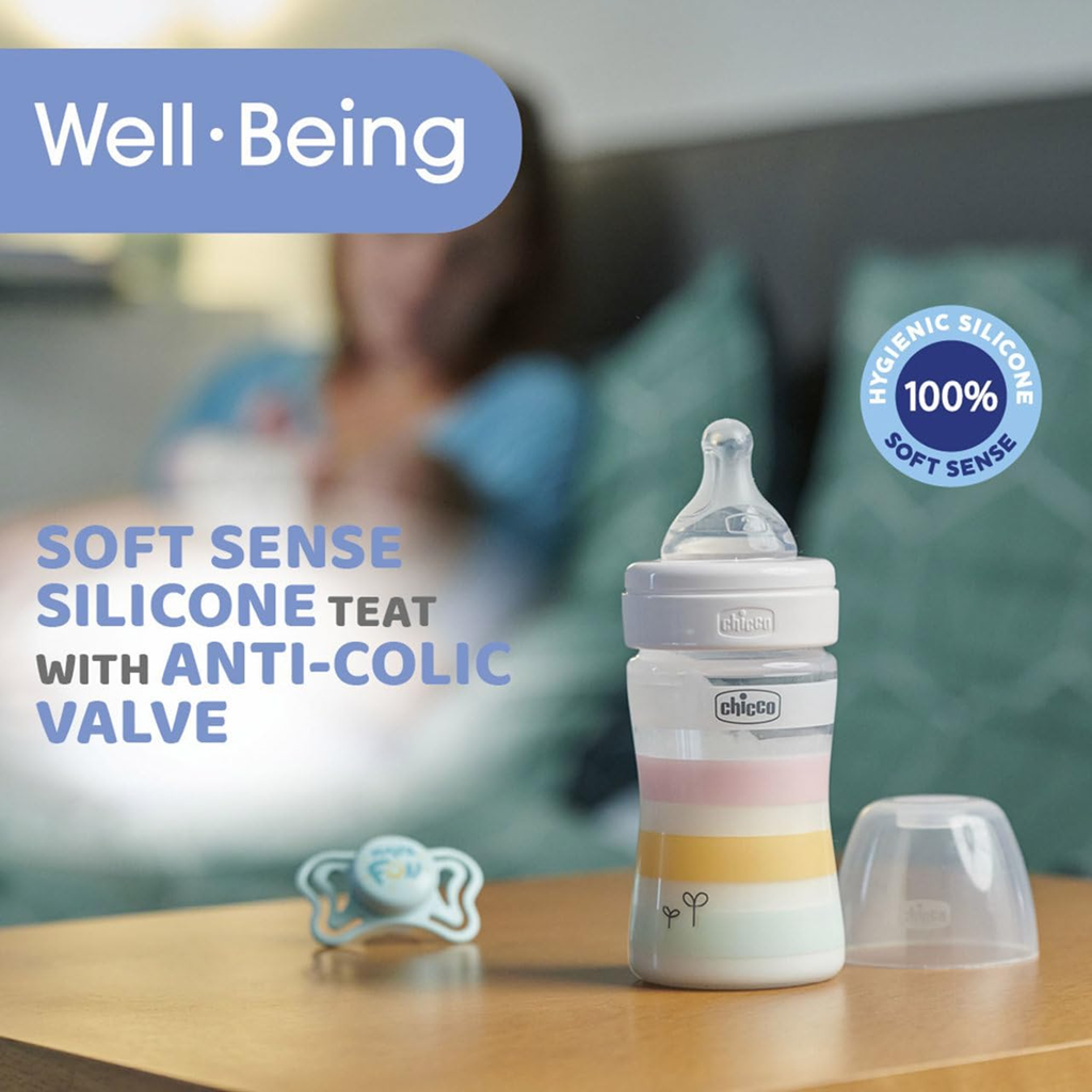 CHICCO biberón Well Being 0m+ 150ml