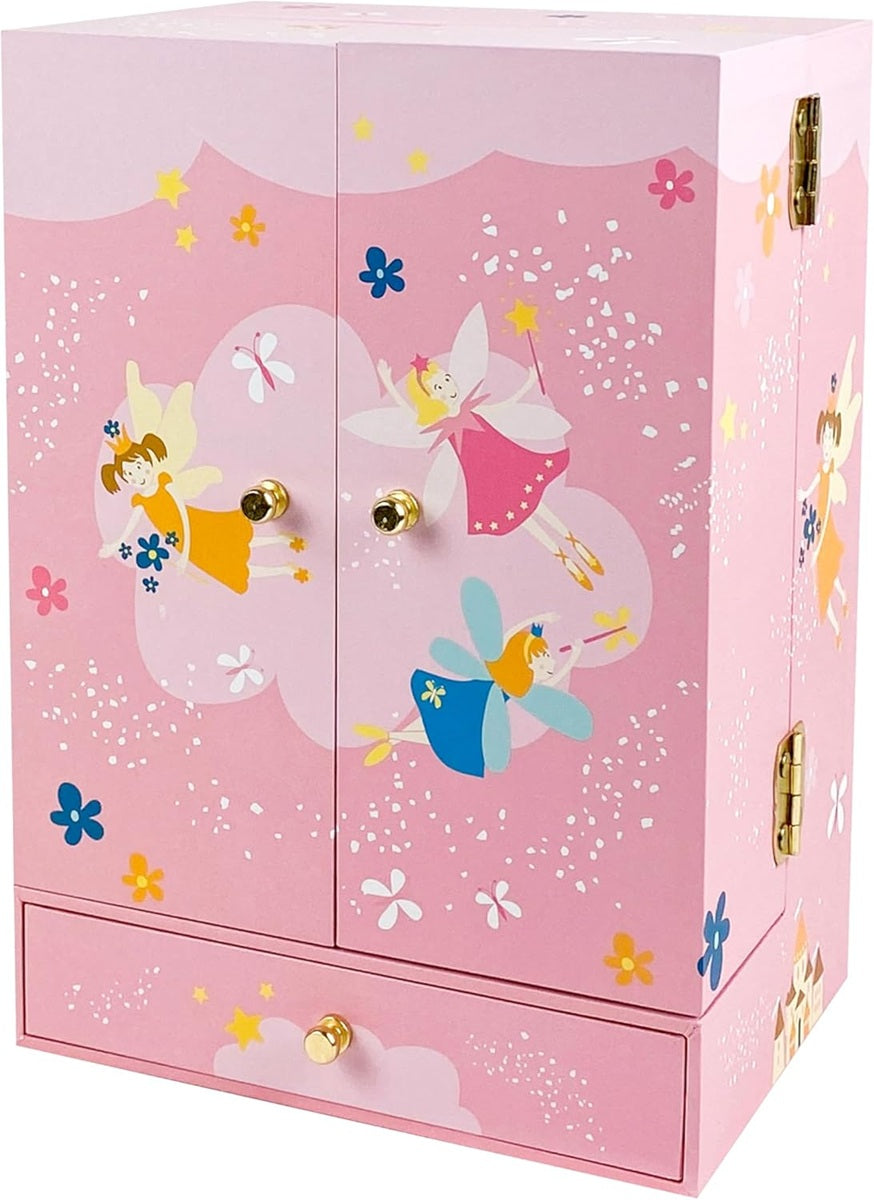 TROUSSELIER Schmuckkästchen Prinzessin 13x25 cm mit Spieluhr Mozart - Menuett