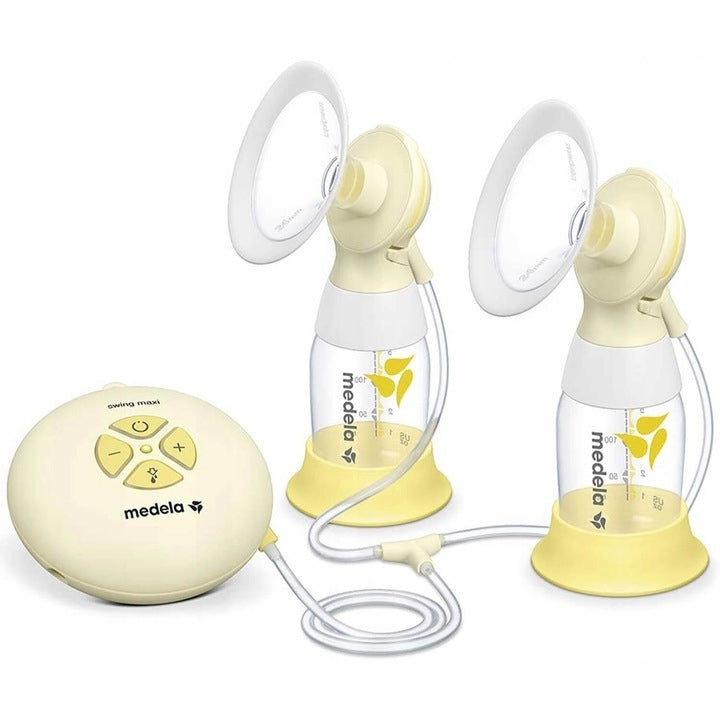 MEDELA okrągła podstawka pod butelkę laktatora, żółta, BPA free, kompatybilna z butelkami Medela
