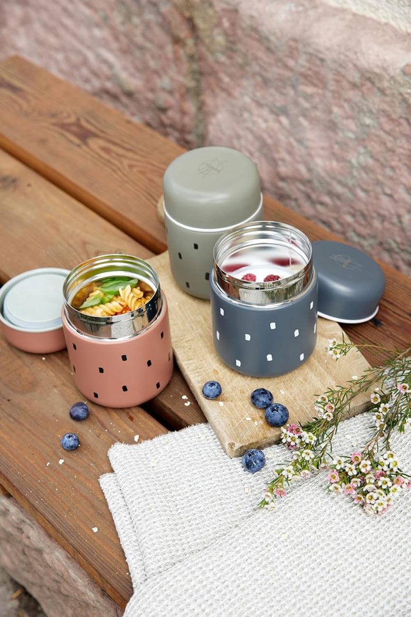 LASSIG Food Jar Happy Prints TERMOS PER ALIMENTI in acciaio inox 350 ml