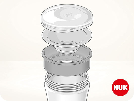 NUK Magic Cup spillfri mugg med 360°-munstycke 230 ml 8 m+