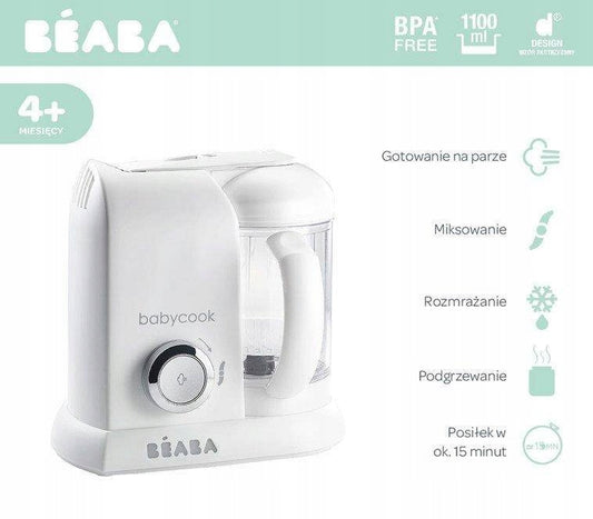 BEABA Babycook ROBOT DA CUCINA 4 in 1 vaporiera, frullatore