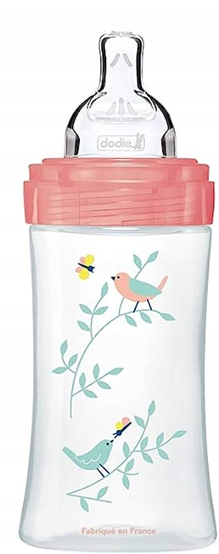 DODIE biberon 270 ml tettarella 2 flusso medio 0-6 mesi SCOIATTOLO