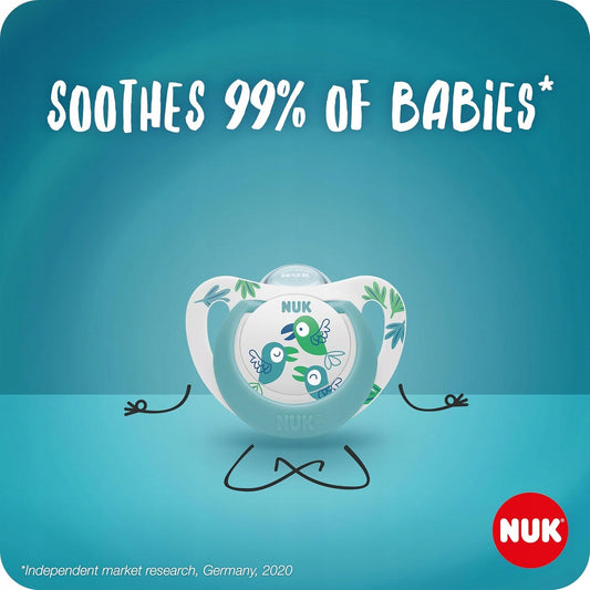 NUK SIGNATURE Day&Night succhietto calmante x4 0-6 mesi