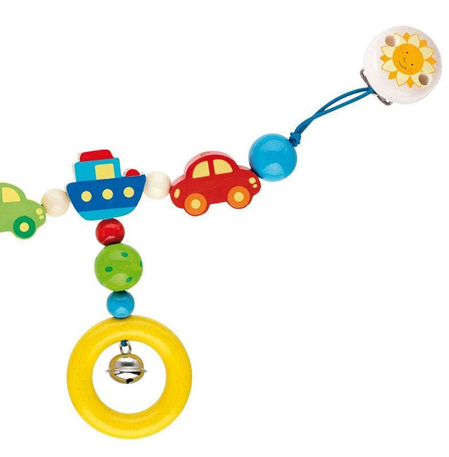 HEIMESS fa babakocsi, kiságy, autósülés csörgős lánc, 40 cm